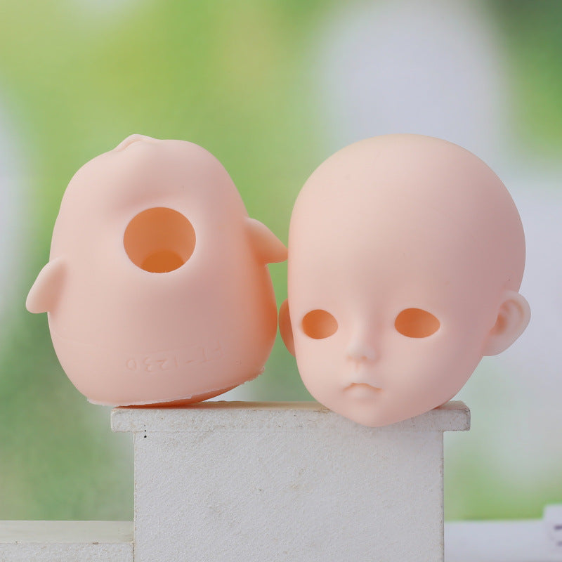 20pcs Soft Plastic Practice Makeup DIY Doll Head For 11" Doll Head For 1/6 Doll