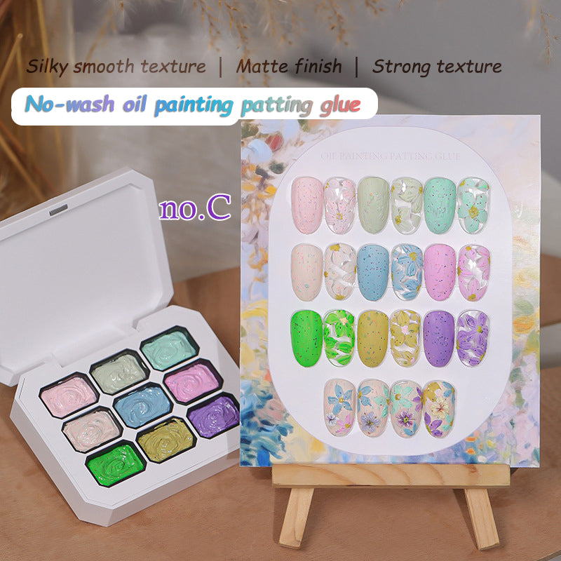 9 In 1 Pat Painting Gel Nail No-wash oil painting gel Color Painting Liner Nail Art Used For Gradient Cover Edge