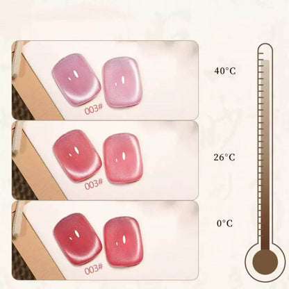 16pcs/lot Heat-temperature Color Changeable Cat Eye Nail Gel Polish Set