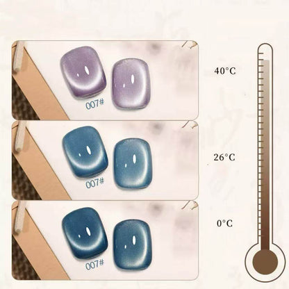 16pcs/lot Heat-temperature Color Changeable Cat Eye Nail Gel Polish Set