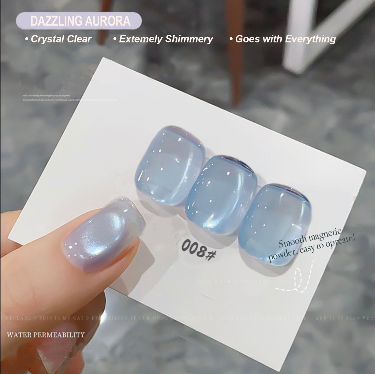 8pcs/lot Dazzing Aurora Cat Eye Nail Gel Polish Set