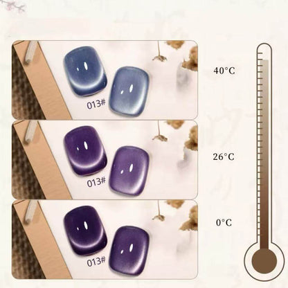 16pcs/lot Heat-temperature Color Changeable Cat Eye Nail Gel Polish Set