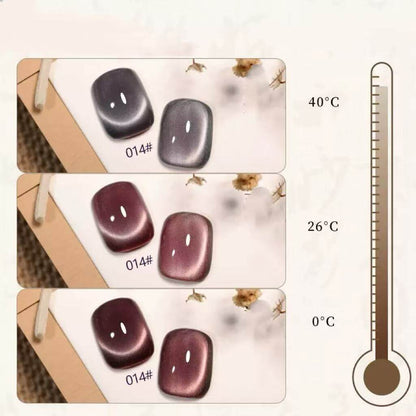 16pcs/lot Heat-temperature Color Changeable Cat Eye Nail Gel Polish Set