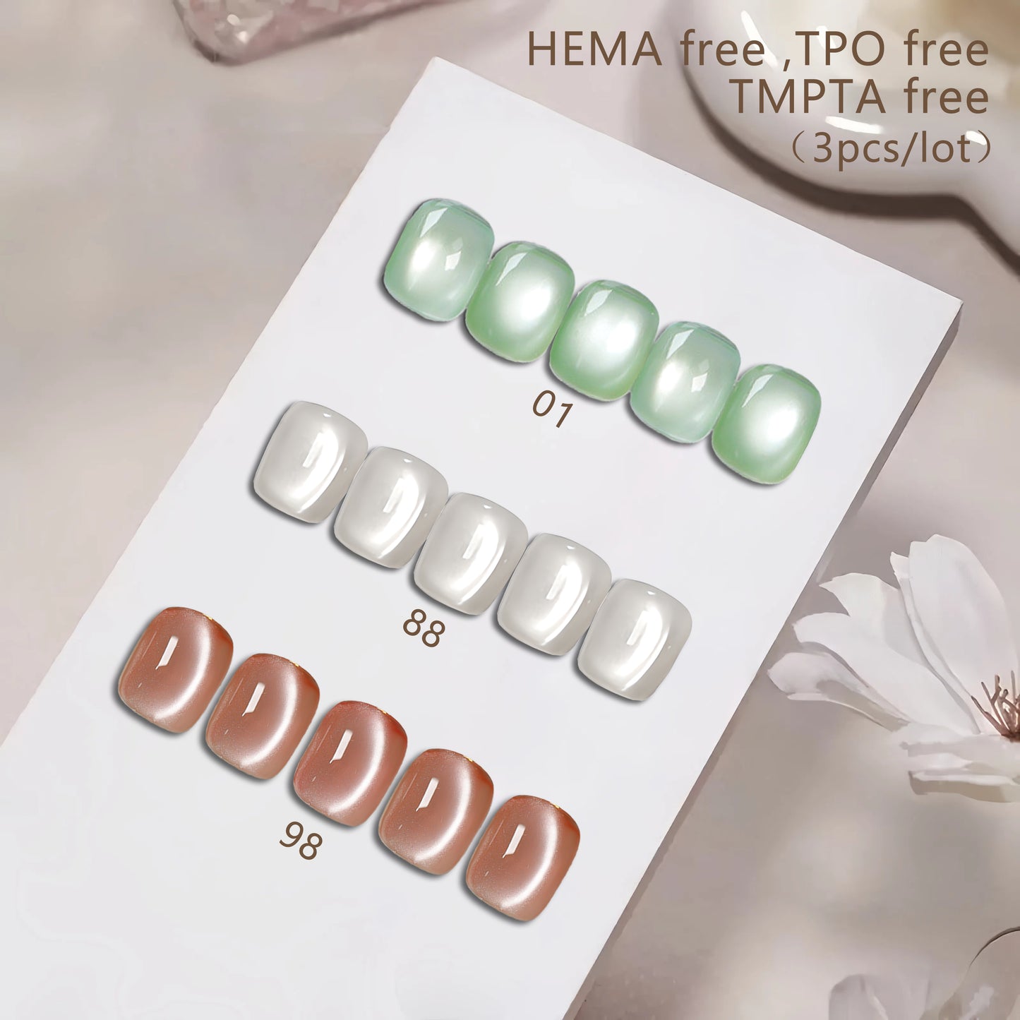 US-Shipping 27colors/lot  Set Cat Eye Nail Gel Polish Hema free TPO free TMPTA free