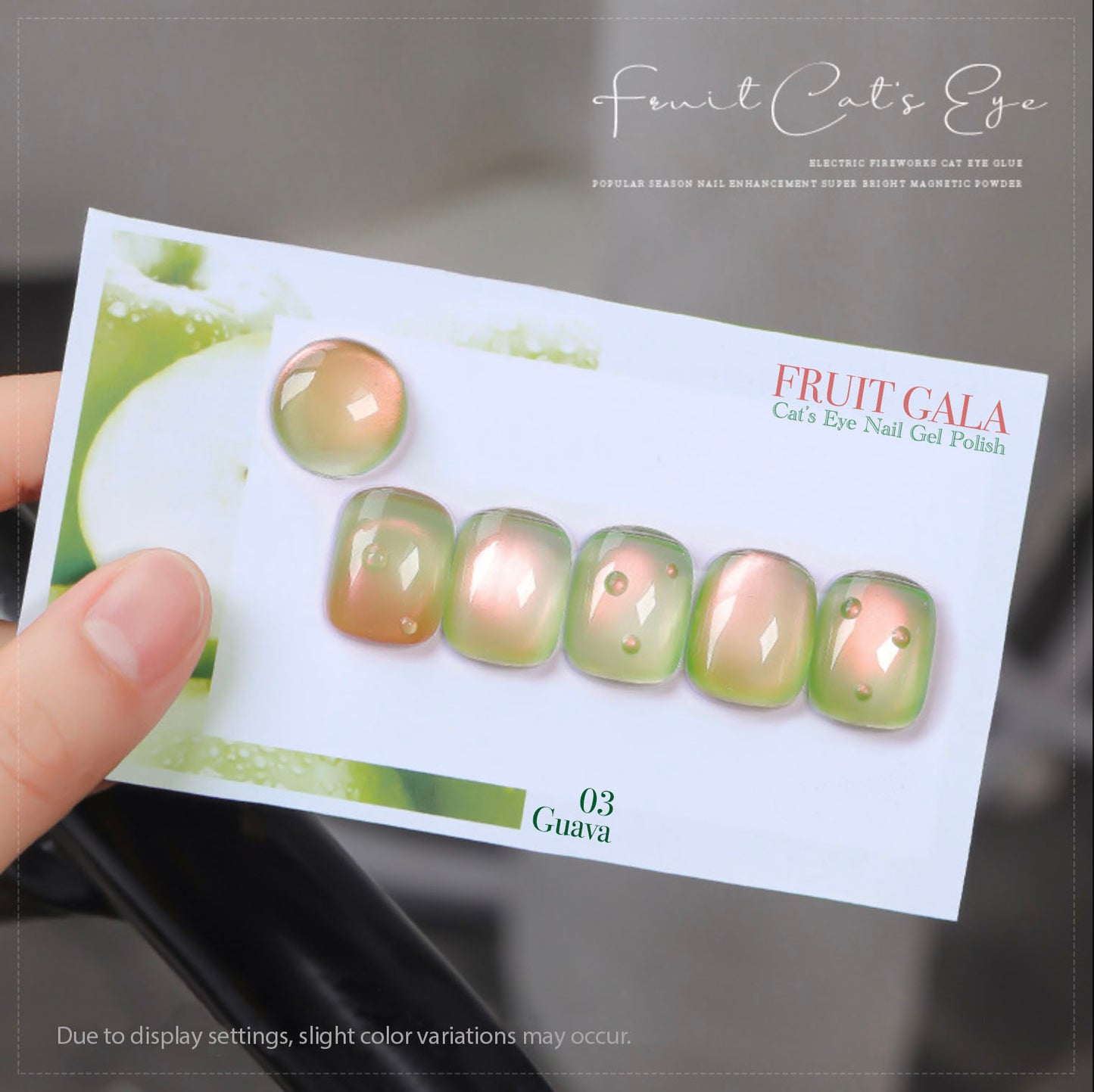 8pcs/lot Fruit Gala Cat Eye Nail Gel Polish Set
