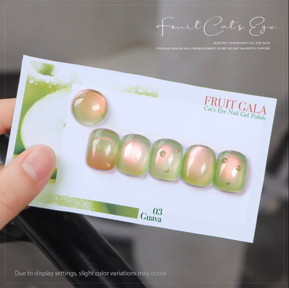 8pcs/lot Fruit Gala Cat Eye Nail Gel Polish Set