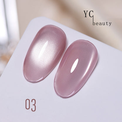 9cans/lot Flower Light Cat Eye Nail Gel Set 5g