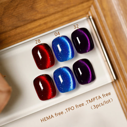US-Shipping 27colors/lot  Set Cat Eye Nail Gel Polish Hema free TPO free TMPTA free