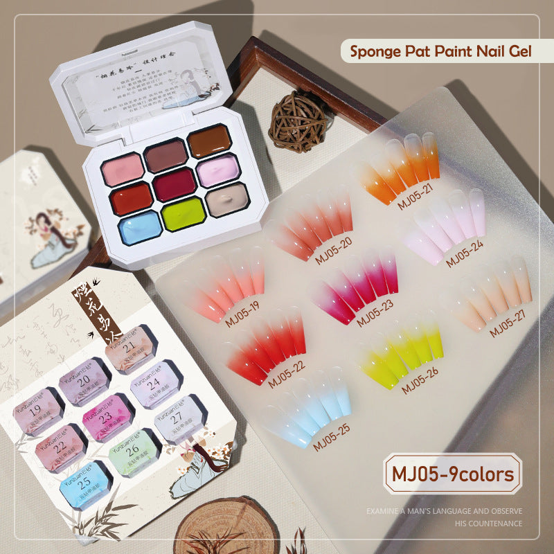 9 In 1 Pat Painting Gel Nail No-wash oil painting gel Color Painting Liner Nail Art Used For Gradient Cover Edge