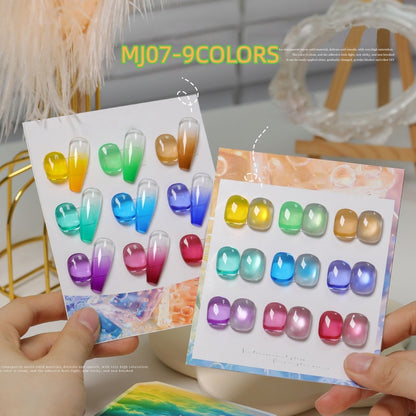 9 In 1 Pat Painting Gel Nail No-wash oil painting gel Color Painting Liner Nail Art Used For Gradient Cover Edge