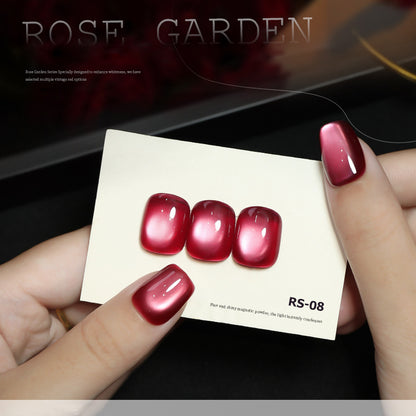 12pcs/lot Rose Garden Set Cat Eye Nail Gel Polish Set