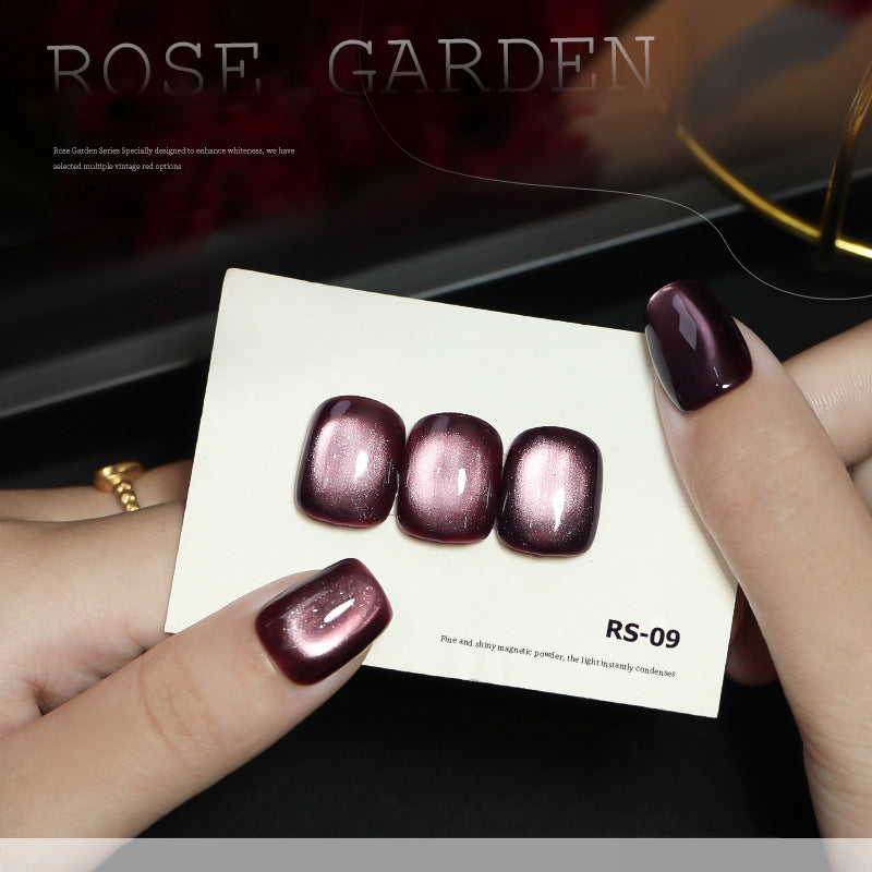 12pcs/lot Rose Garden Set Cat Eye Nail Gel Polish Set