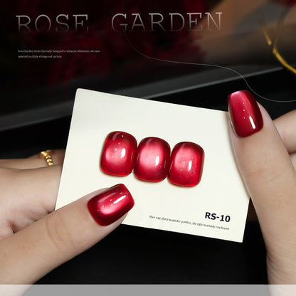 12pcs/lot Rose Garden Set Cat Eye Nail Gel Polish Set