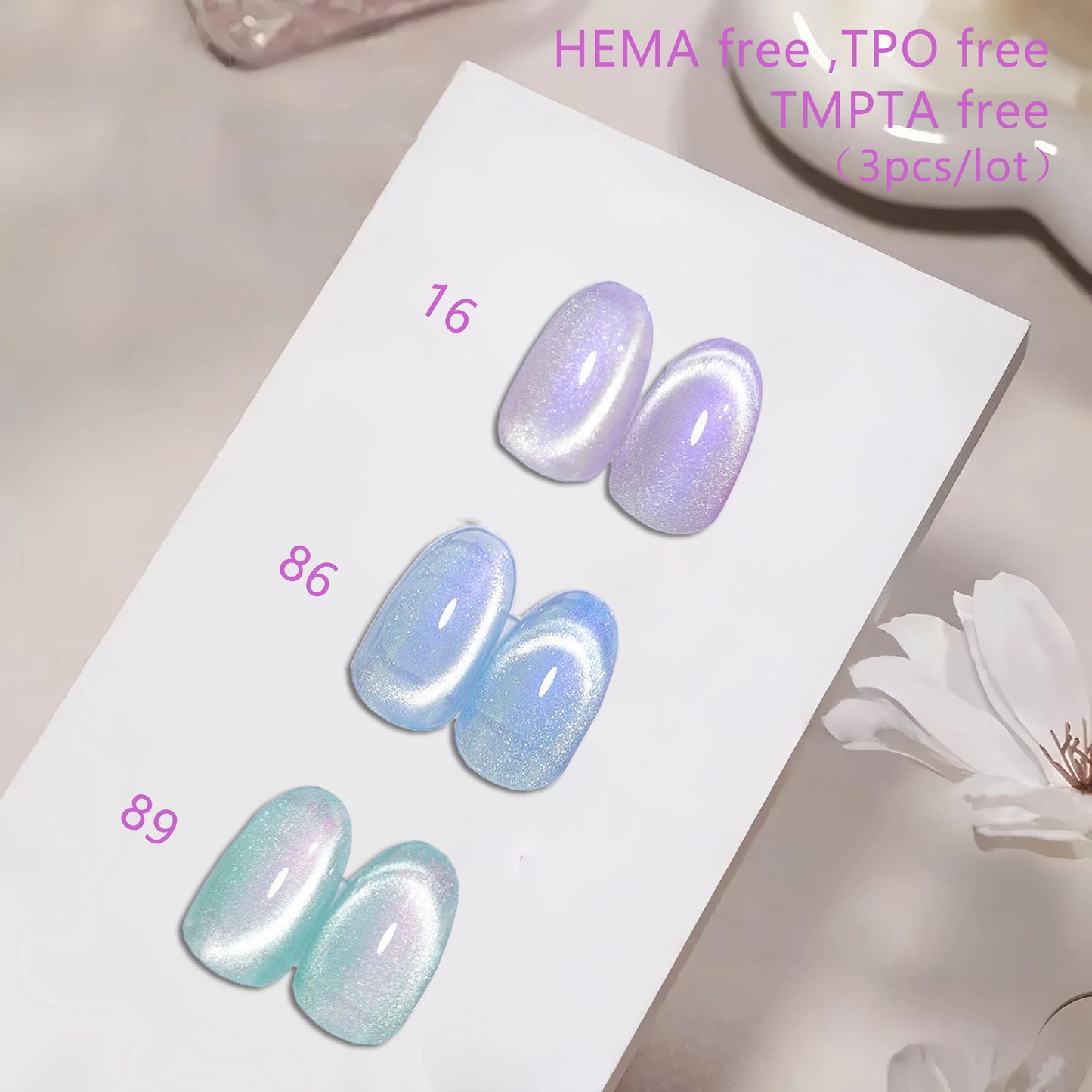US-Shipping 27colors/lot  Set Cat Eye Nail Gel Polish Hema free TPO free TMPTA free