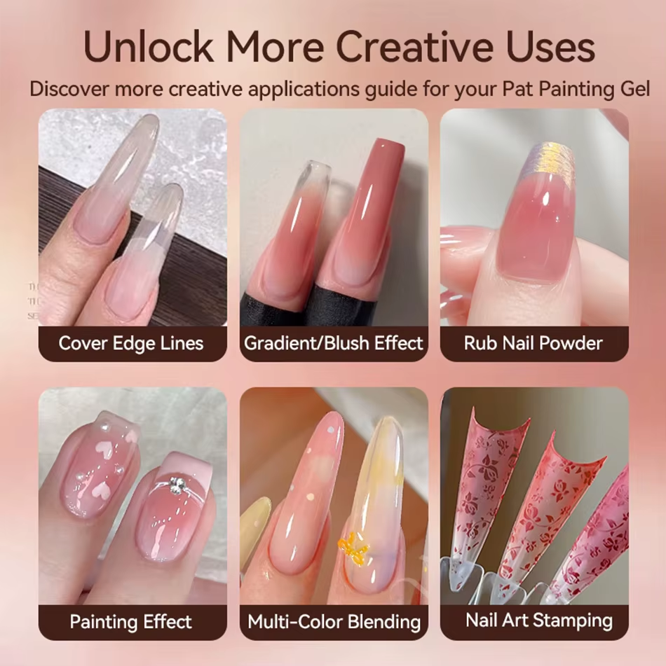 9 In 1 Pat Painting Gel Nail No-wash oil painting gel Color Painting Liner Nail Art Used For Gradient Cover Edge