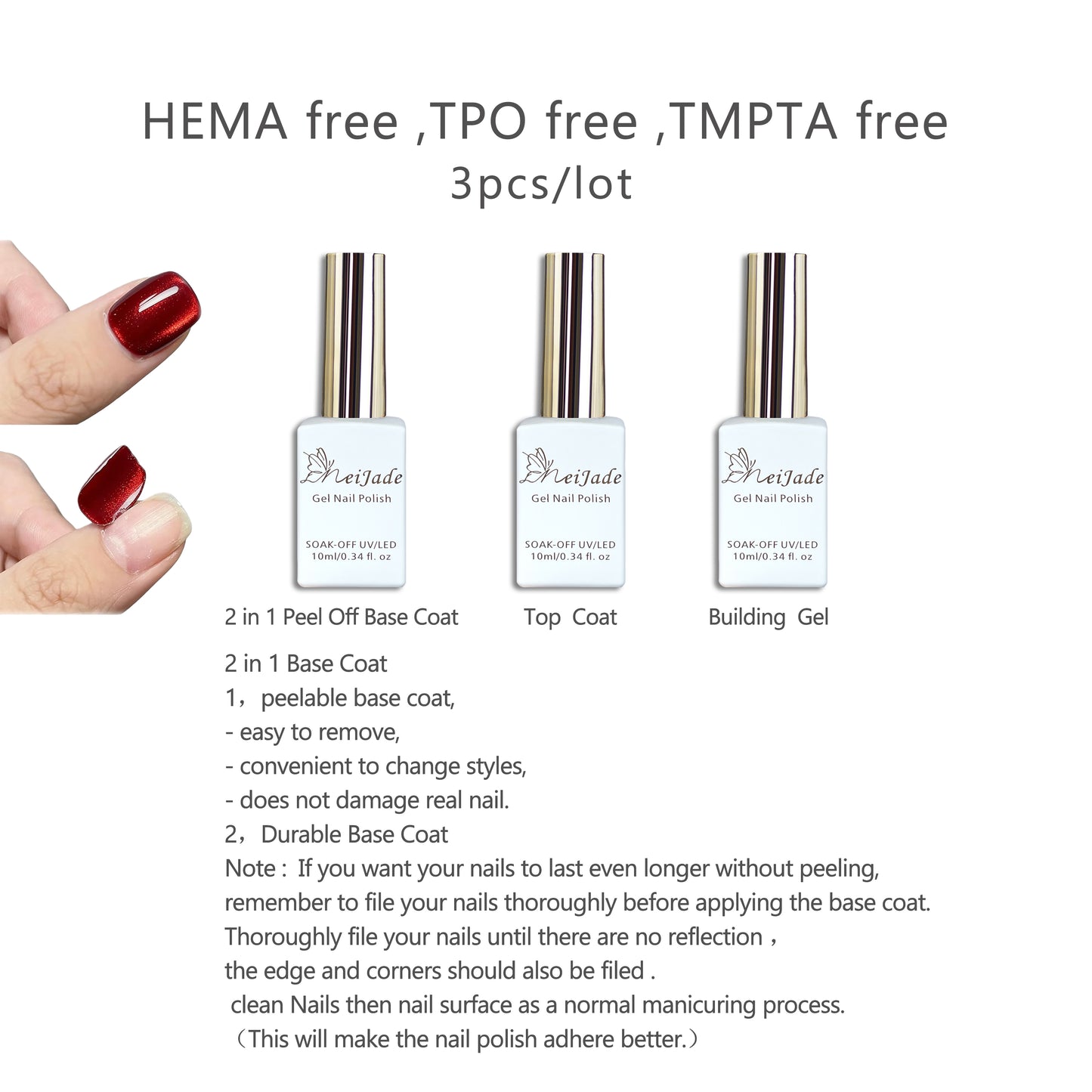 US-Shipping 27colors/lot  Set Cat Eye Nail Gel Polish Hema free TPO free TMPTA free