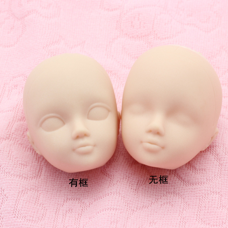 20pc Soft DIY Dolls Head For 1/6 Plastic Practice MakeUp For 11.5 Doll" Head