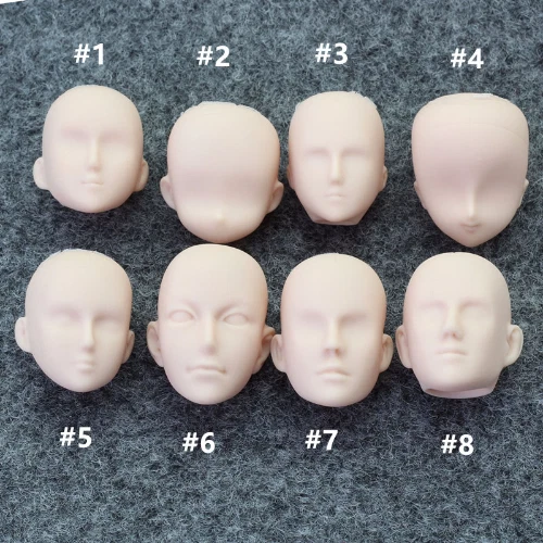 Doll Head Doll Parts Accessories No Makeup Head Female Male Head Makeup DIY