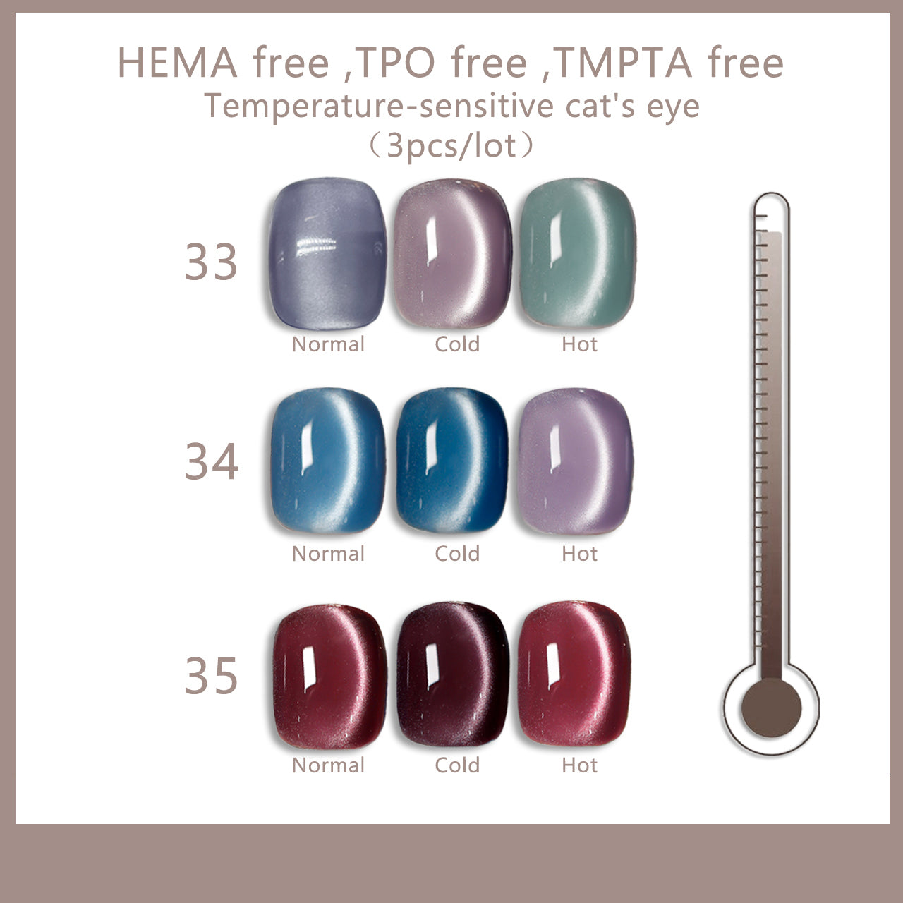 US-Shipping 27colors/lot  Set Cat Eye Nail Gel Polish Hema free TPO free TMPTA free