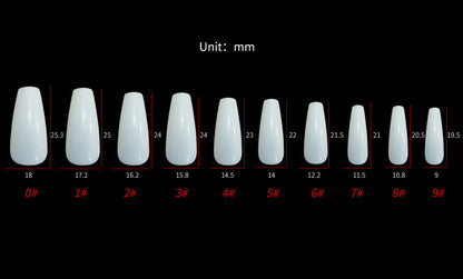 24tips/pc Fake Nails Matte /Glossy Detachable False Press on Nails Manucure Faux Ongles