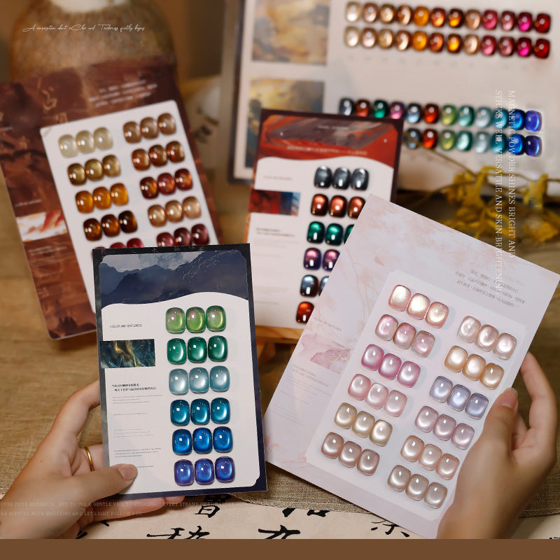 36pcs/lot Yao Light Set Cat Eye Nail Gel Polish Set