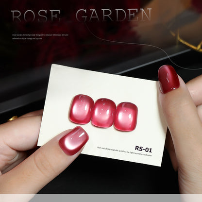 12pcs/lot Rose Garden Set Cat Eye Nail Gel Polish Set