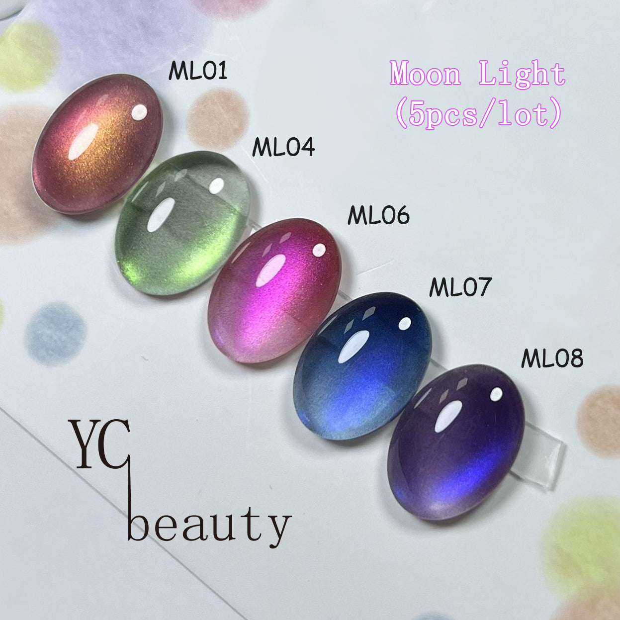 8pcs/lot Moon Light Cat Eye Nail Polish Set