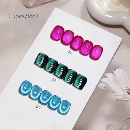 US-Shipping 27colors/lot  Set Cat Eye Nail Gel Polish Hema free TPO free TMPTA free
