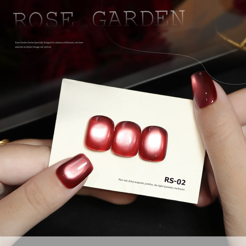 12pcs/lot Rose Garden Set Cat Eye Nail Gel Polish Set