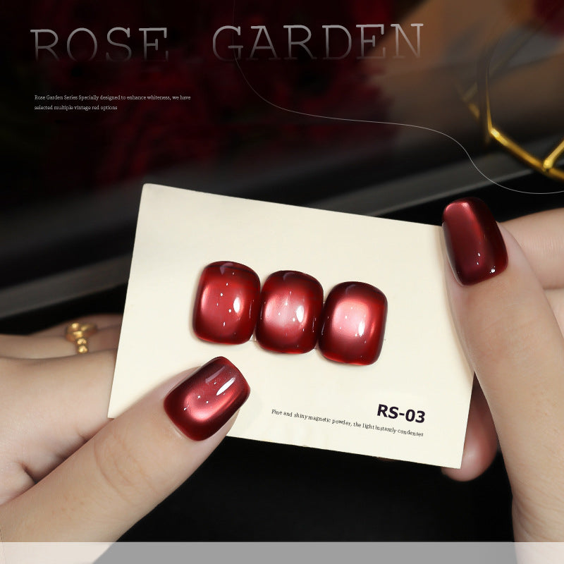 12pcs/lot Rose Garden Set Cat Eye Nail Gel Polish Set