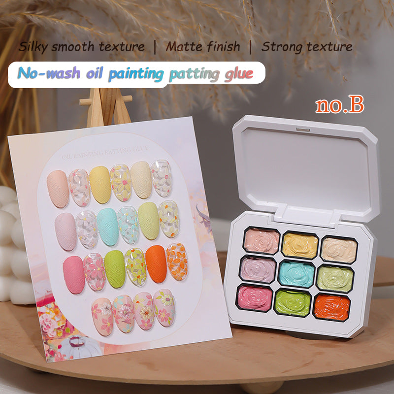9 In 1 Pat Painting Gel Nail No-wash oil painting gel Color Painting Liner Nail Art Used For Gradient Cover Edge