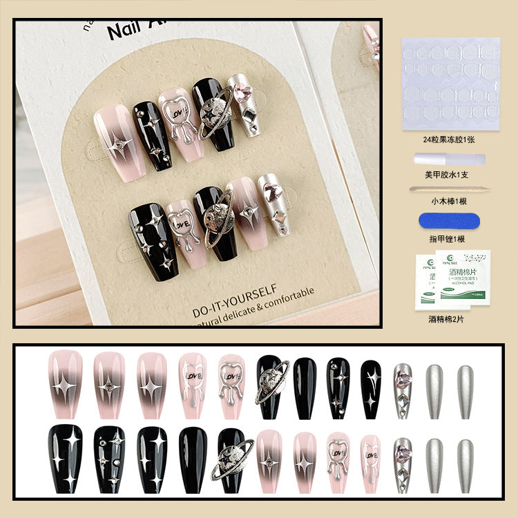 24Pcs Long Press On Nails for Daily Use