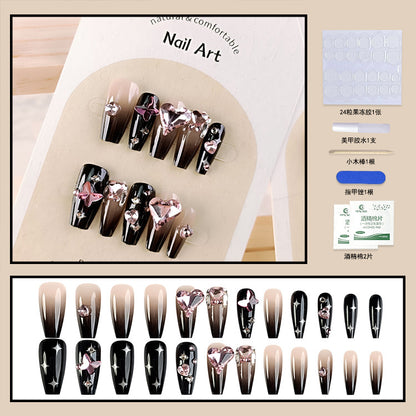 24Pcs Long Press On Nails for Daily Use