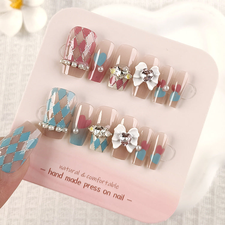 24Pcs Long Press On Nails for Daily Use