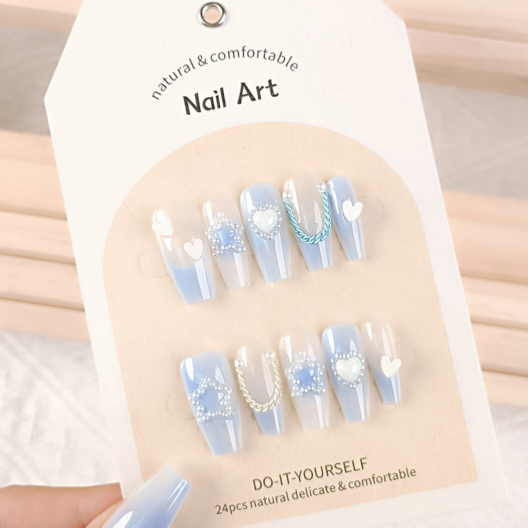 24Pcs Long Press On Nails for Daily Use