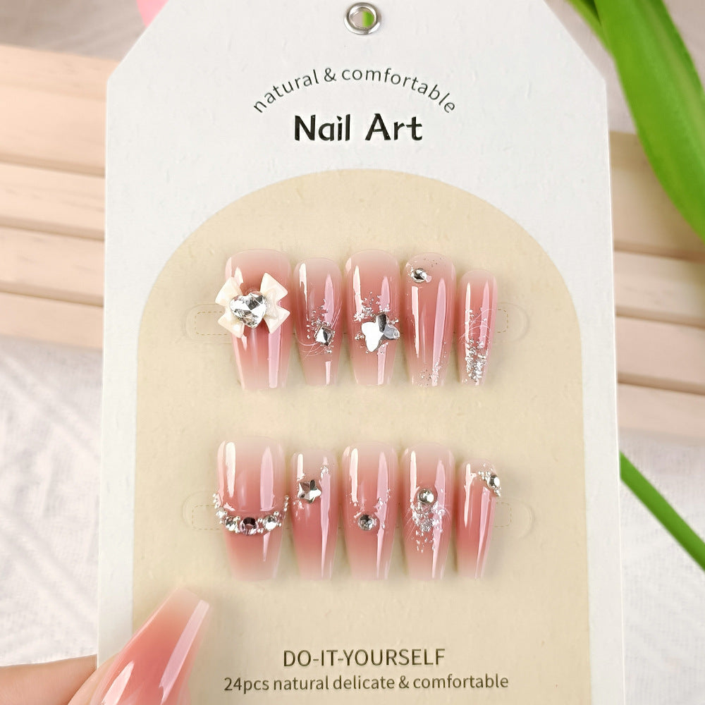 24Pcs Long Press On Nails for Daily Use