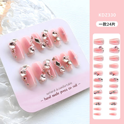 24Pcs Long Press On Nails for Daily Use