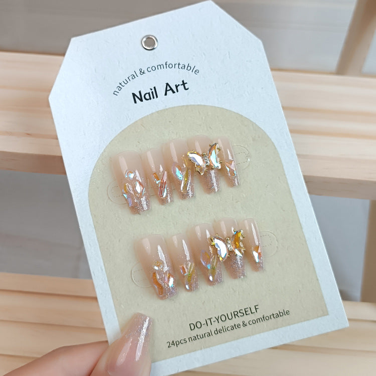 24Pcs Long Press On Nails for Daily Use