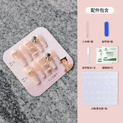 24Pcs Long Press On Nails for Daily Use