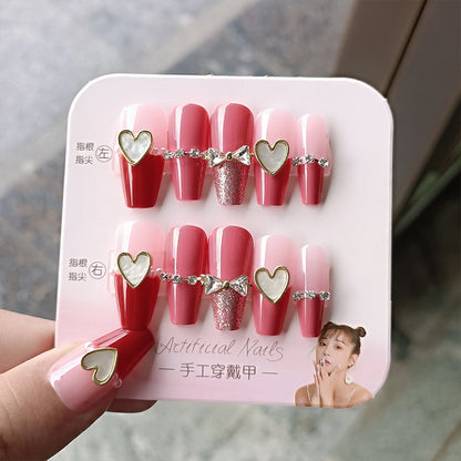 24Pcs Long Press On Nails for Daily Use