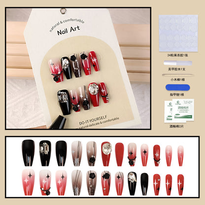 24Pcs Long Press On Nails for Daily Use