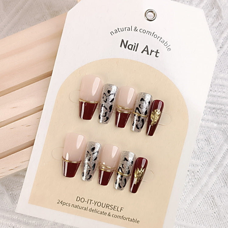 24Pcs Long Press On Nails for Daily Use