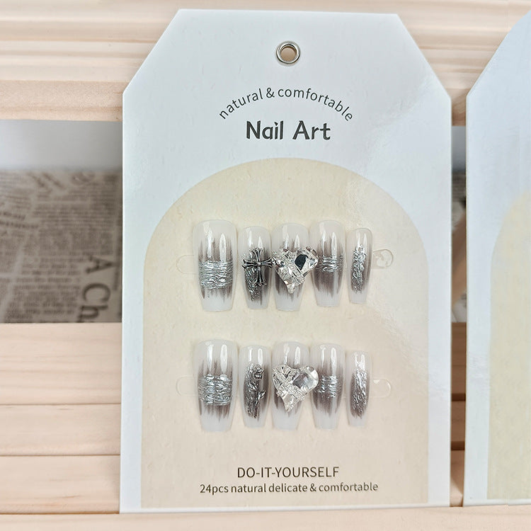 24Pcs Long Press On Nails for Daily Use